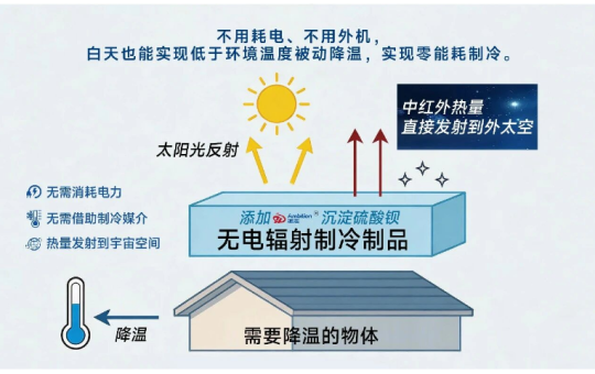 超高白度！无电辐射制冷专用粉体-M系列